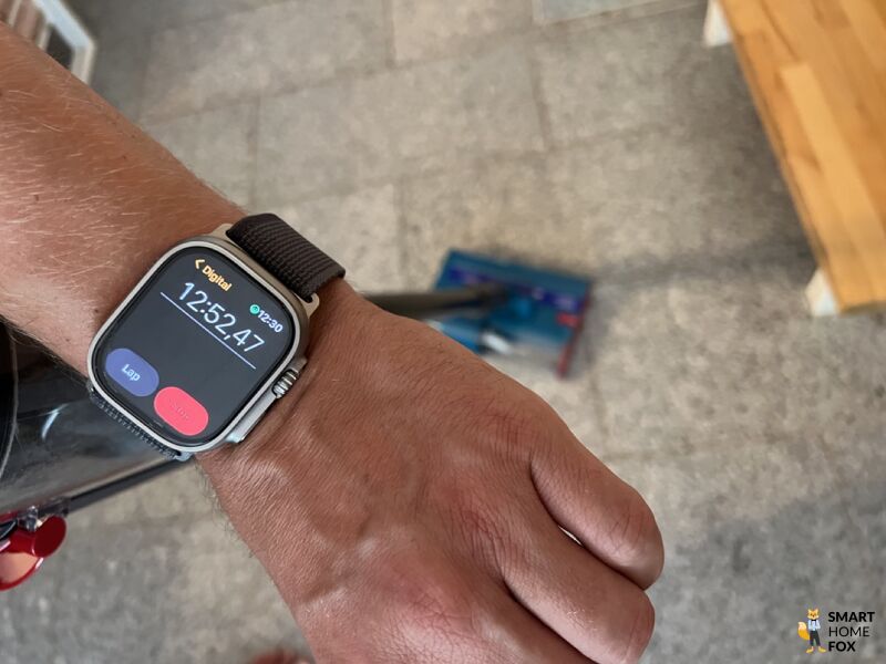 Der Dyson V15s Submarine mit Stopuhr